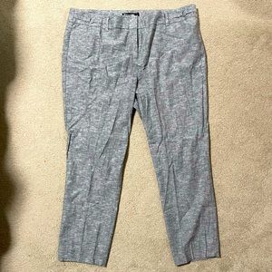 NY & Co Grey Crop Pants - Size 16